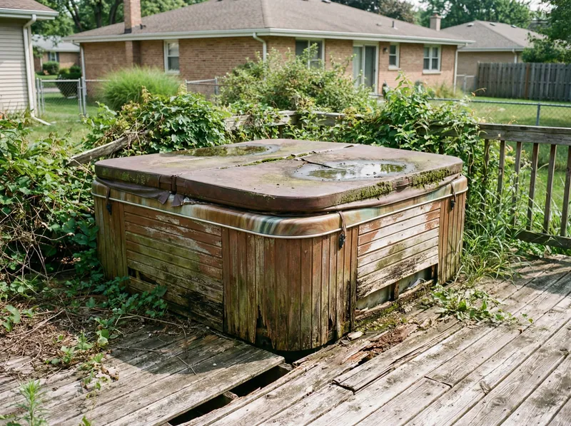 Hot Tub Removal - Before